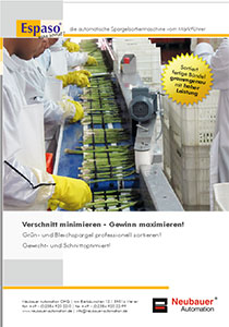 ESPASO Sec. brochure - Sorting asparagus and selective cutting