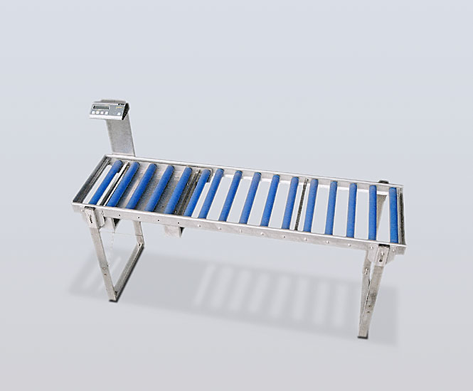 Stainless steel roller conveyor scales